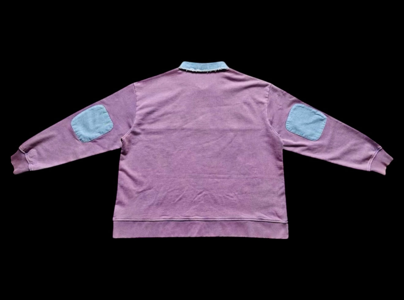 Purple 1/4 zip up sweatshirt